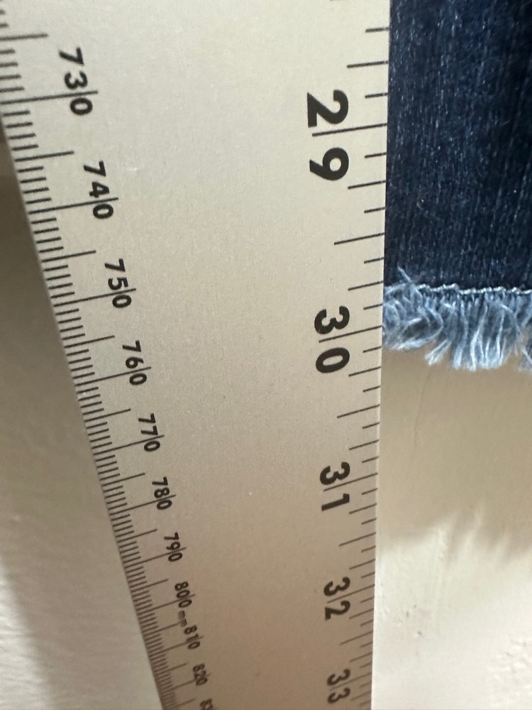 Laurie Felt Los Angeles Jeans Women Sz 10 Blue Flare Frayed Hem 5-Pocket Stretch - Picture 8 of 15